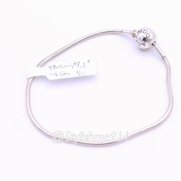 Authentic PANDORA Sterling Silver ESSENCE Bracelet with Pandora Clasp - Picture 8 of 9